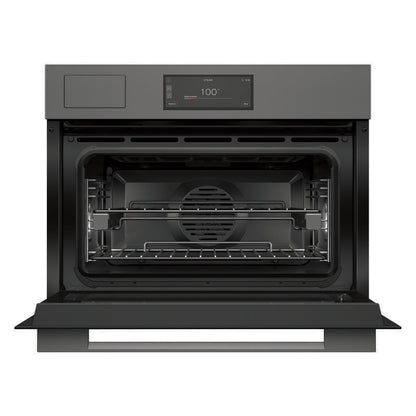 Fisher & Paykel 60cm Minimal Compact Combi-Steam Oven - Grey Glass (Series 9)
