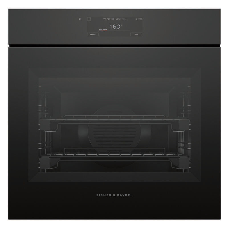 Fisher & Paykel 60cm Minimal Handless Combi-Steam Oven - Black