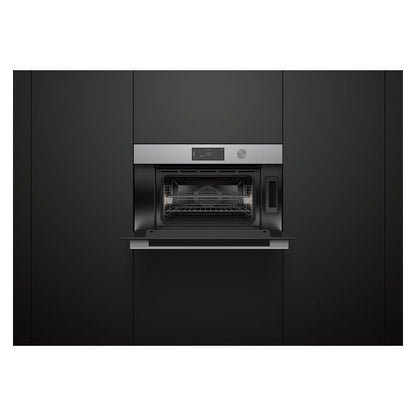 Fisher & Paykel 76cm Contemporary Compact Combi-Steam Oven - Brushed Silver Glass (Series 9)
