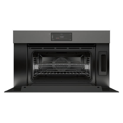 Fisher & Paykel 76cm Minimal Handleless Compact Combi-Steam Oven - Grey Glass (Series 9)