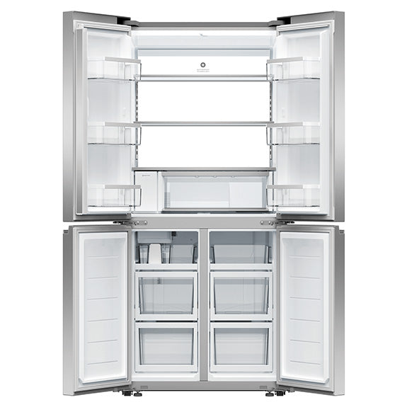Fisher & Paykel 498L Series 7 Quad Door Refrigerator Freezer, Ice & Water