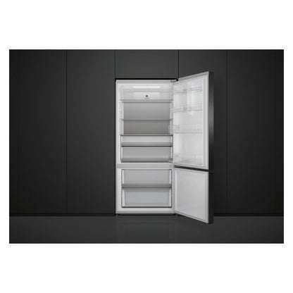 Fisher & Paykel 515L Bottom Mount Fridge Freezer - Black Stainless Steel (Series 5)