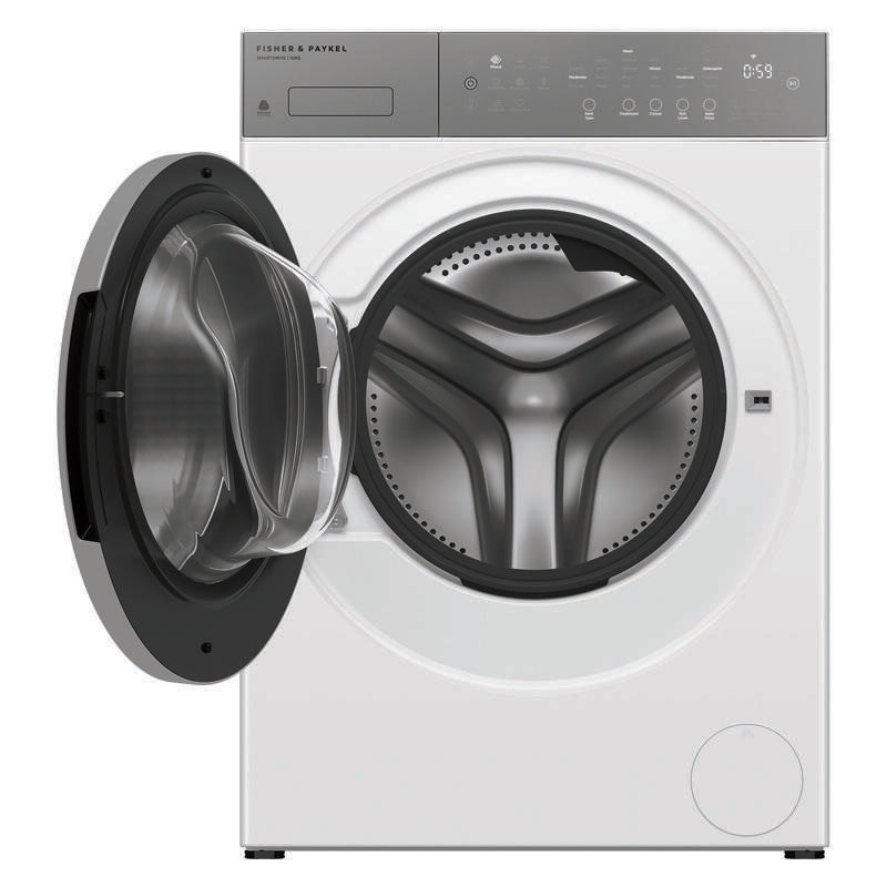 Fisher & Paykel 10kg Smart Front Load Washing Machine - White (Series 5 - Contemporary)