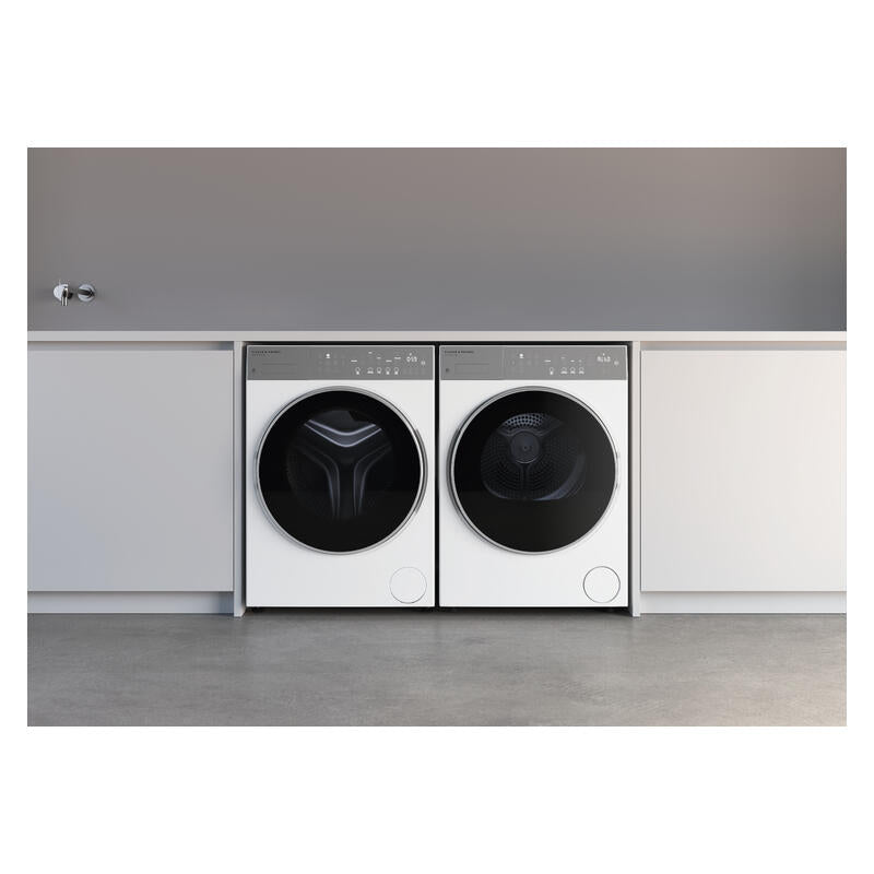 Fisher & Paykel 12kg Front Load Washing Machine - Flexidose- White (Series 5- Contemporary)