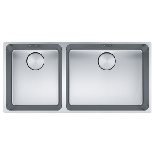Franke Mythos Double Bowl Sink - Stainless Steel