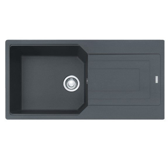 Franke Urban Granite Sink with Reversible Drainer - Onyx Black