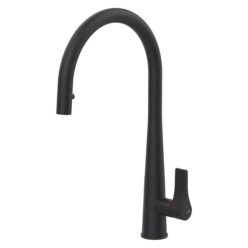 Oliveri Gessi Proton Goose Neck Pullout Ox - Black
