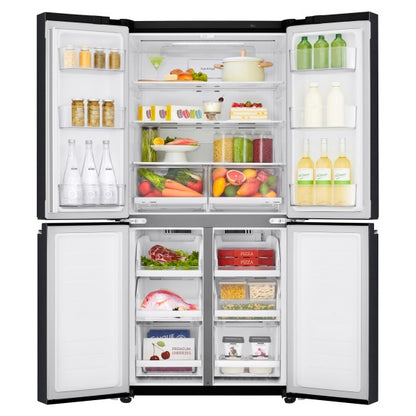 LG 530 Litre French Door Refrigerator - Matte Black