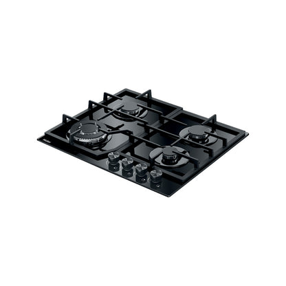Haier 60cm Gas on Glass Cooktop - Black