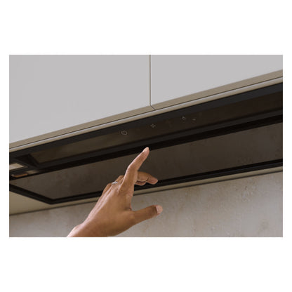 Haier 90cm 600 Series Integrated Insert Wall Rangehood Hood to Hob - Black