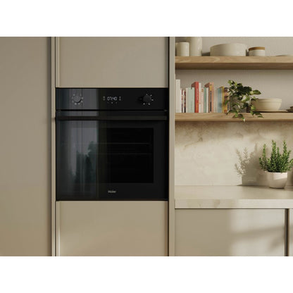 Haier 60cm Built-In Oven with Air Fry & Steam Assist - Black (500 Series)