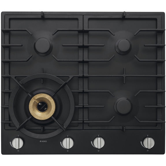 ASKO 60cm 4 Burner Gas Cooktop - Anthracite