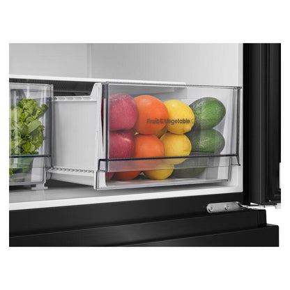 Hisense 541L Pureflex French Door Fridge with Non- Plumbed Ice & Water - Black