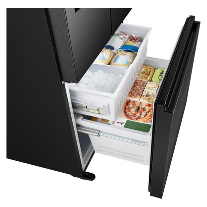 Hisense 541L Pureflex French Door Fridge with Non- Plumbed Ice & Water - Black