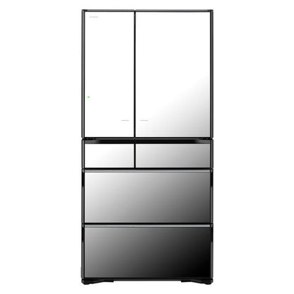 Hitachi 735L Multi-Drawer Fridge Freezer  Mirror Grey Glass