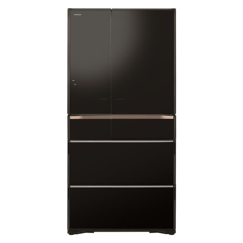 Hitachi 735L Multi-Drawer Fridge Freezer – Crystal Black Glass