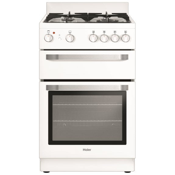 Haier 54cm Gas Upright Cooker - White