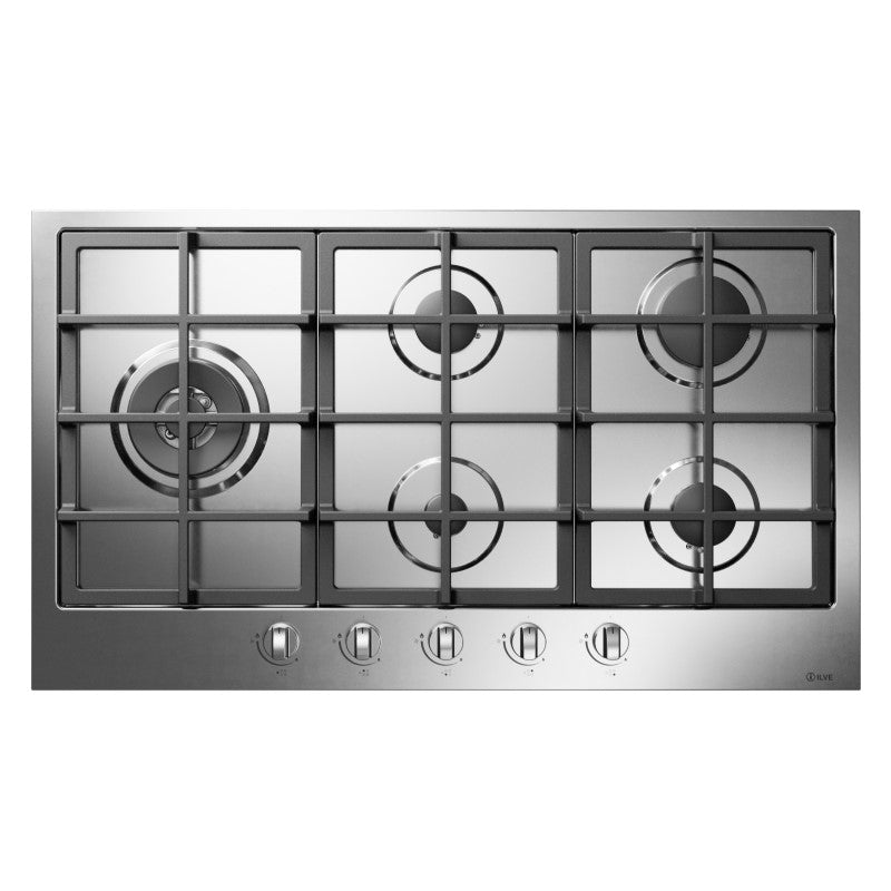 ILVE Pro-Line 5 Burner Cooktop - Stainless Steel 90CM