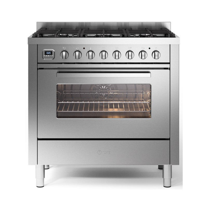 ILVE 6 Burner Proline Upright - Stainless Steel 90CM