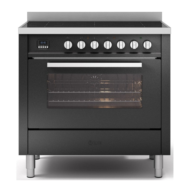 ILVE 5 Zone Induction Proline Upright Matte Graphite 90CM