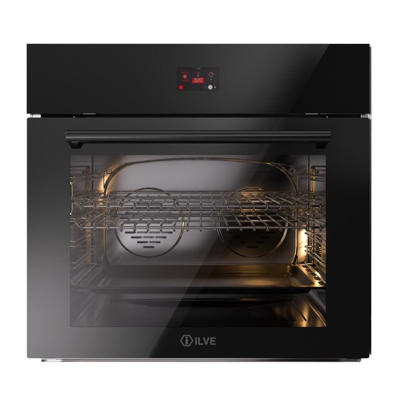 ILVE Professional Built-In Oven - Black Glass 76CM