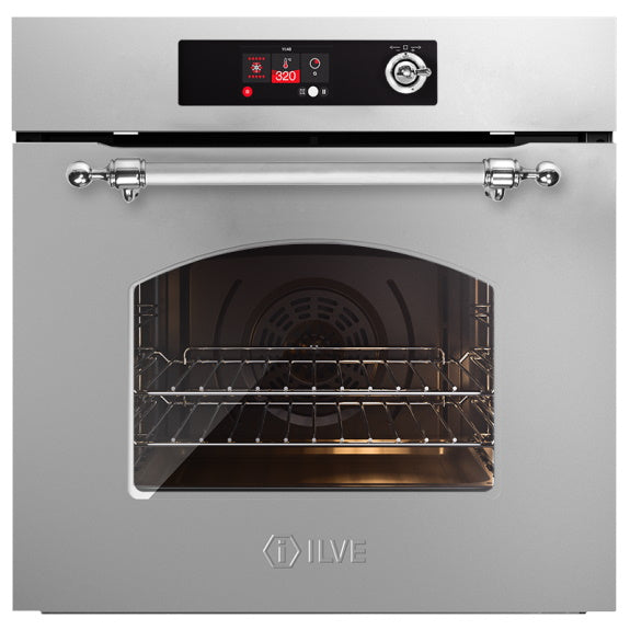 ILVE 60cm Nostalgie Electric Oven - Chrome