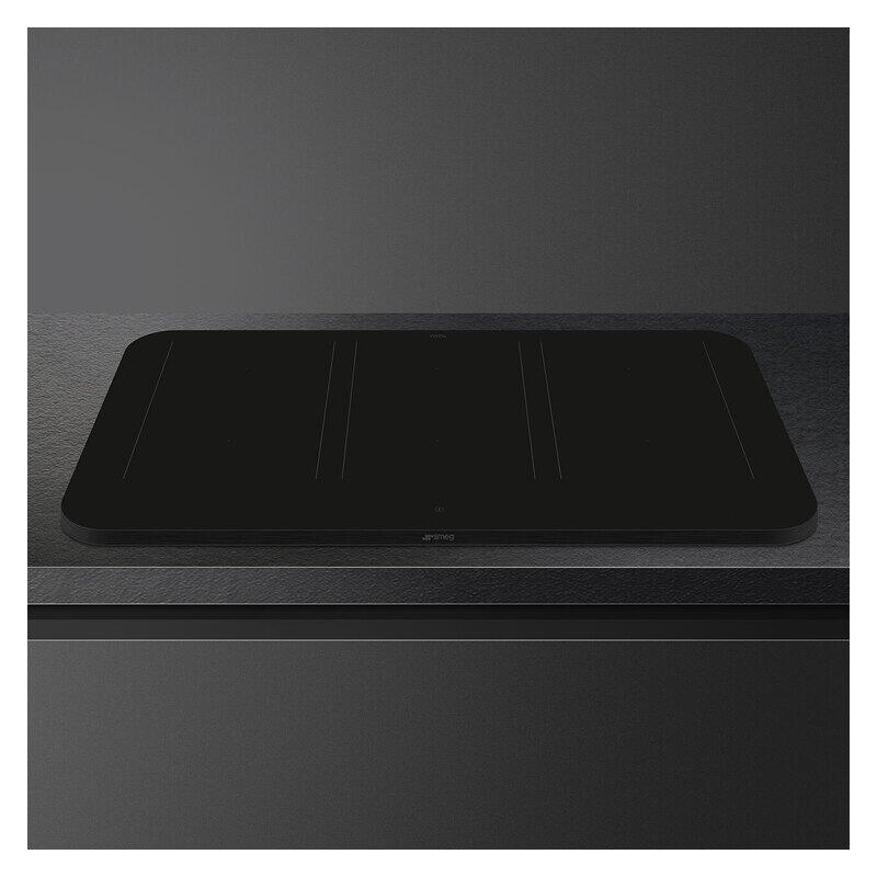 Smeg Isola 90cm Flat Induction Cooktop with Autovent 2.0 - Matte Black