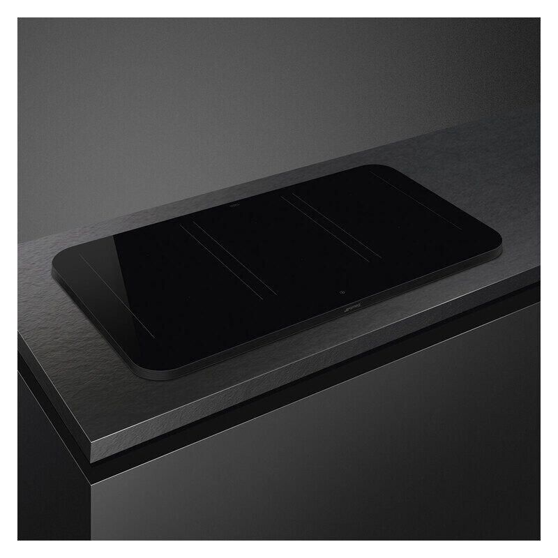 Smeg Isola 90cm Flat Induction Cooktop with Autovent 2.0 - Matte Black