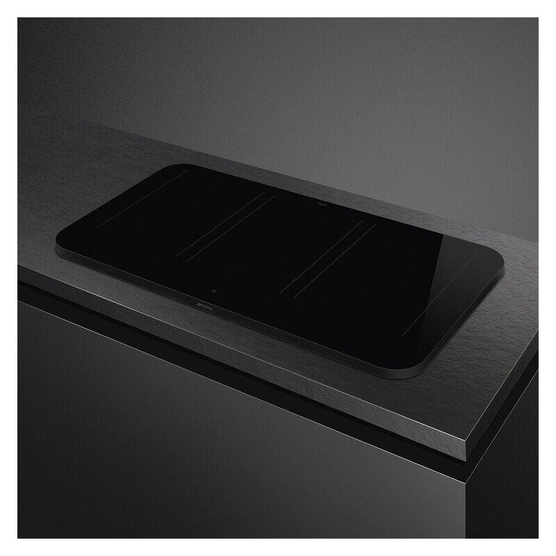 Smeg Isola 90cm Flat Induction Cooktop with Autovent 2.0 - Matte Black