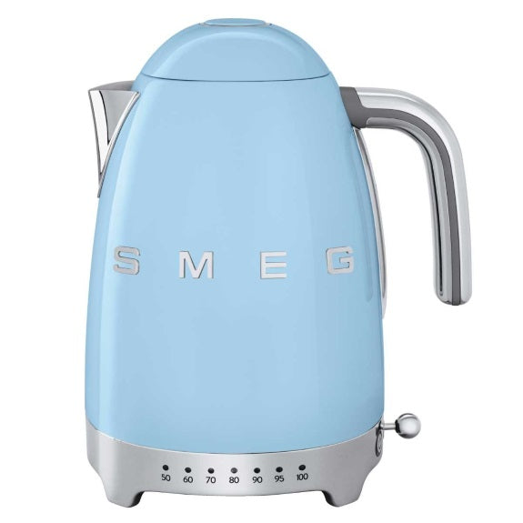 Smeg 1.7 Litre Retro Style Variable Temperature Kettle - Pastel Blue