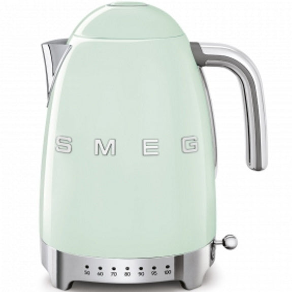 Smeg 1.7 Litre Retro Style Variable Temperature Kettle - Pastel Green
