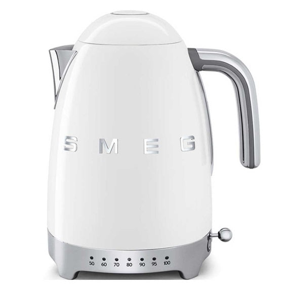 Smeg 1.7 Litre Retro Style Variable Temperature Kettle - White