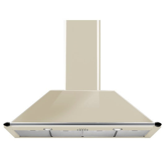 Smeg 110cm Victoria Chimney Rangehood - Panna