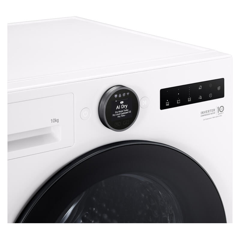 LG 10kg AI Heat Pump Dryer (Series 9) - Essense White