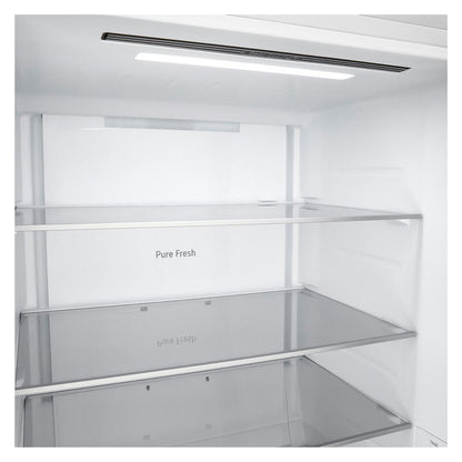 LG 436L Bottom Mount Fridge with Zero Clearance Hinges - Matte White