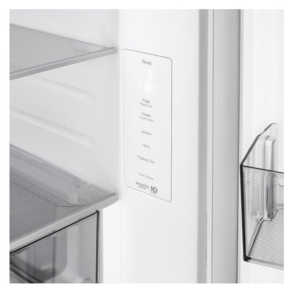 LG 436L Bottom Mount Fridge with Zero Clearance Hinges - Matte White