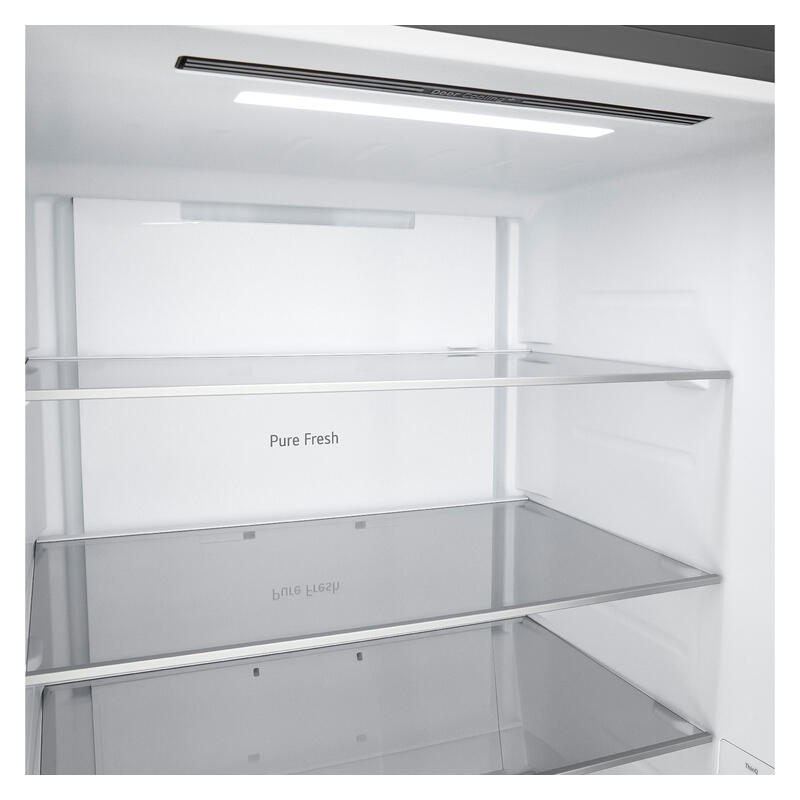 LG 436L Bottom Mount Fridge with Zero Clearance Hinges - Stainless Steel