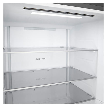 LG 436L Bottom Mount Fridge with Zero Clearance Hinges - Stainless Steel