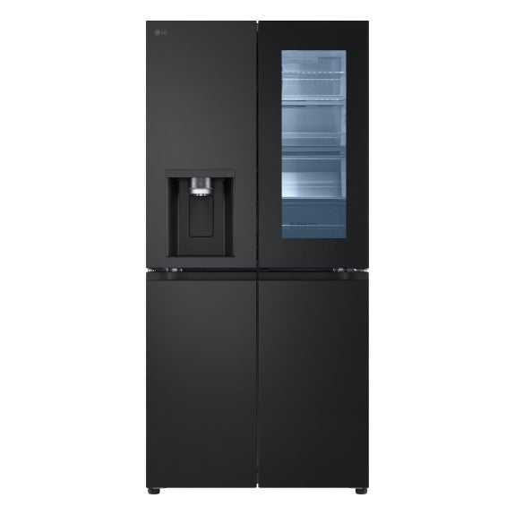 LG 508 Litre Slim French Door Fridge - Matte Black