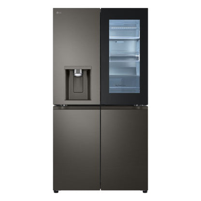 LG 642 Litre French Door Refrigerator with InstaView - Black Stainless Steel