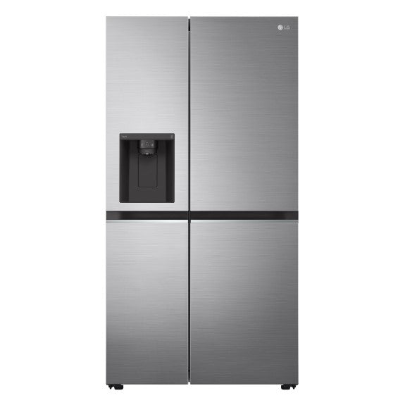 LG 635L Side-by-Side Fridge Freezer with Ice & Water Dispenser - Stainless Steel