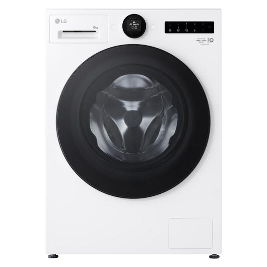 LG 12kg Smart AI Front Load Washing Machine - Essence White (Series 9)