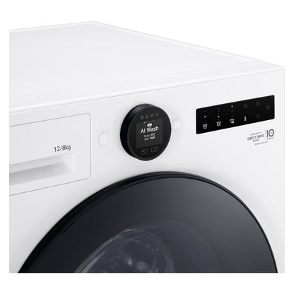 LG 12kg/8kg AI Front Load Washing Machine and Dryer Combo (Series 10)