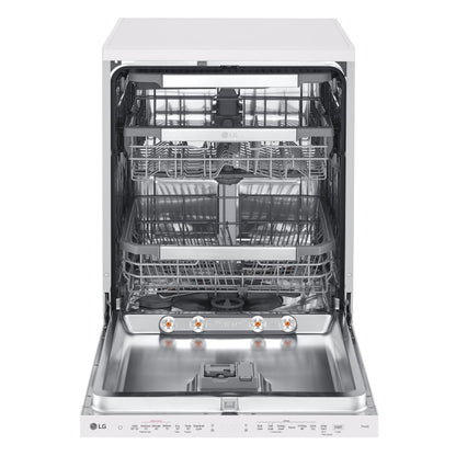 LG 15 Place Setting QuadWash Freestanding Dishwasher - Matte White