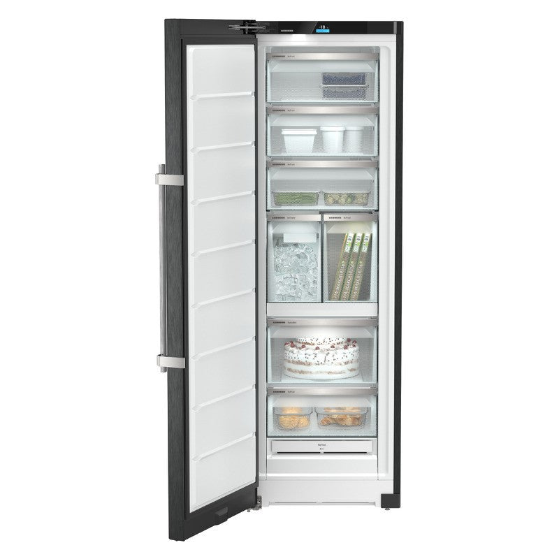 Liebherr 278 Litre BlackSteel Prime Freestanding Freezer - Dark Stainless Steel
