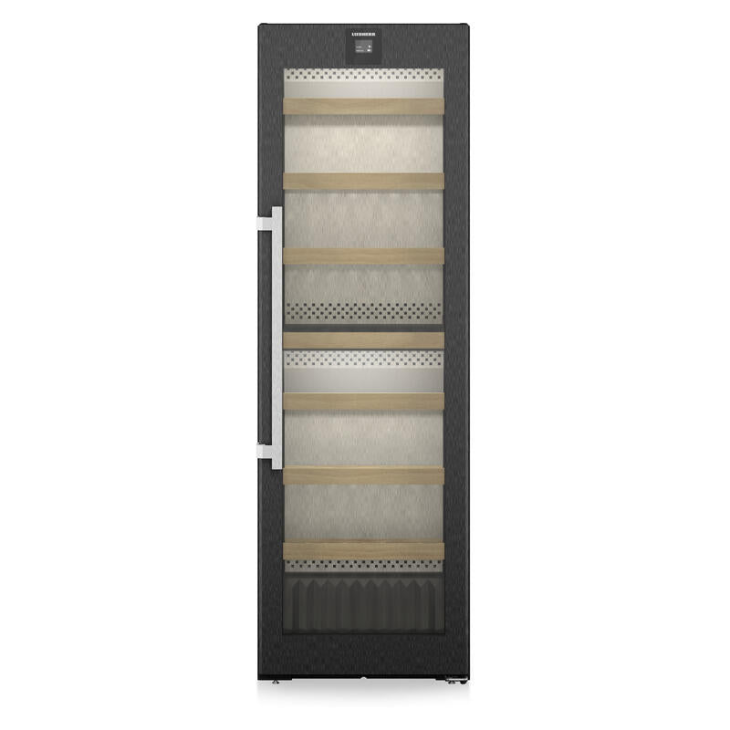 Liebherr 155 Bottle Dual Zone Freestanding Wine Cabinet - Black Steel