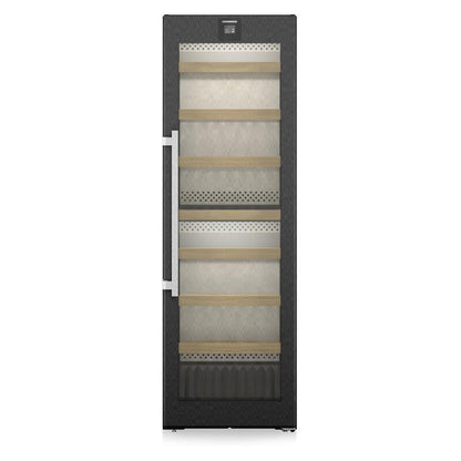 Liebherr 155 Bottle Dual Zone Freestanding Wine Cabinet - Black Steel