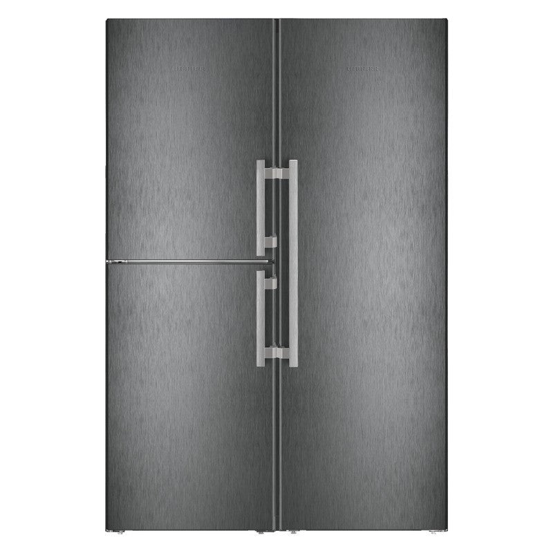 Liebherr 698 Litre Side-by-Side Fridge/Freezer - Black Steel