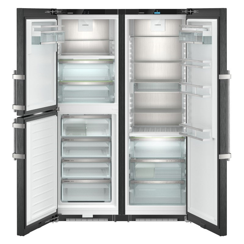 Liebherr 698 Litre Side-by-Side Fridge/Freezer - Black Steel