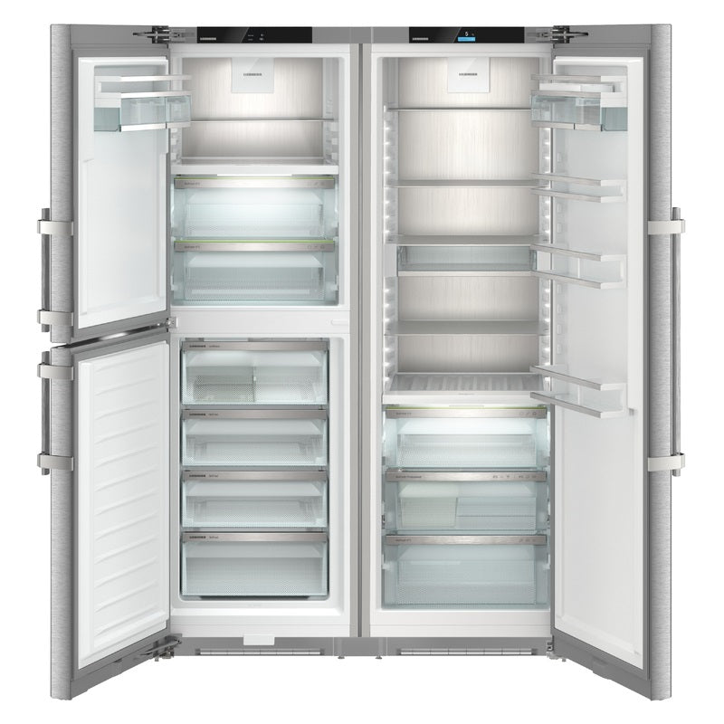 Liebherr 698 Litre Side by Side Fridge with Ice Maker - Stainess Steel